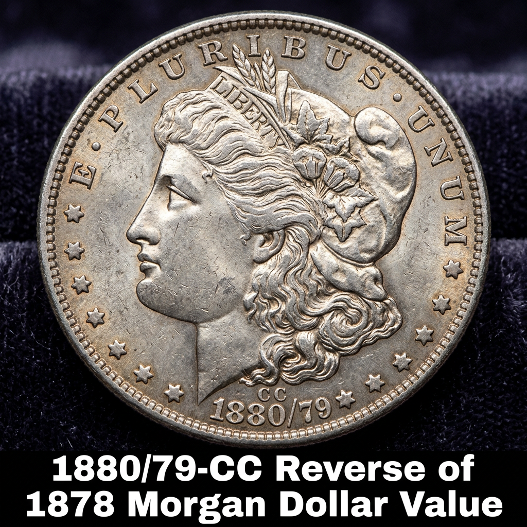 1880 79 CC Reverse of 1878 Morgan Silver Dollar Value and Price Guide