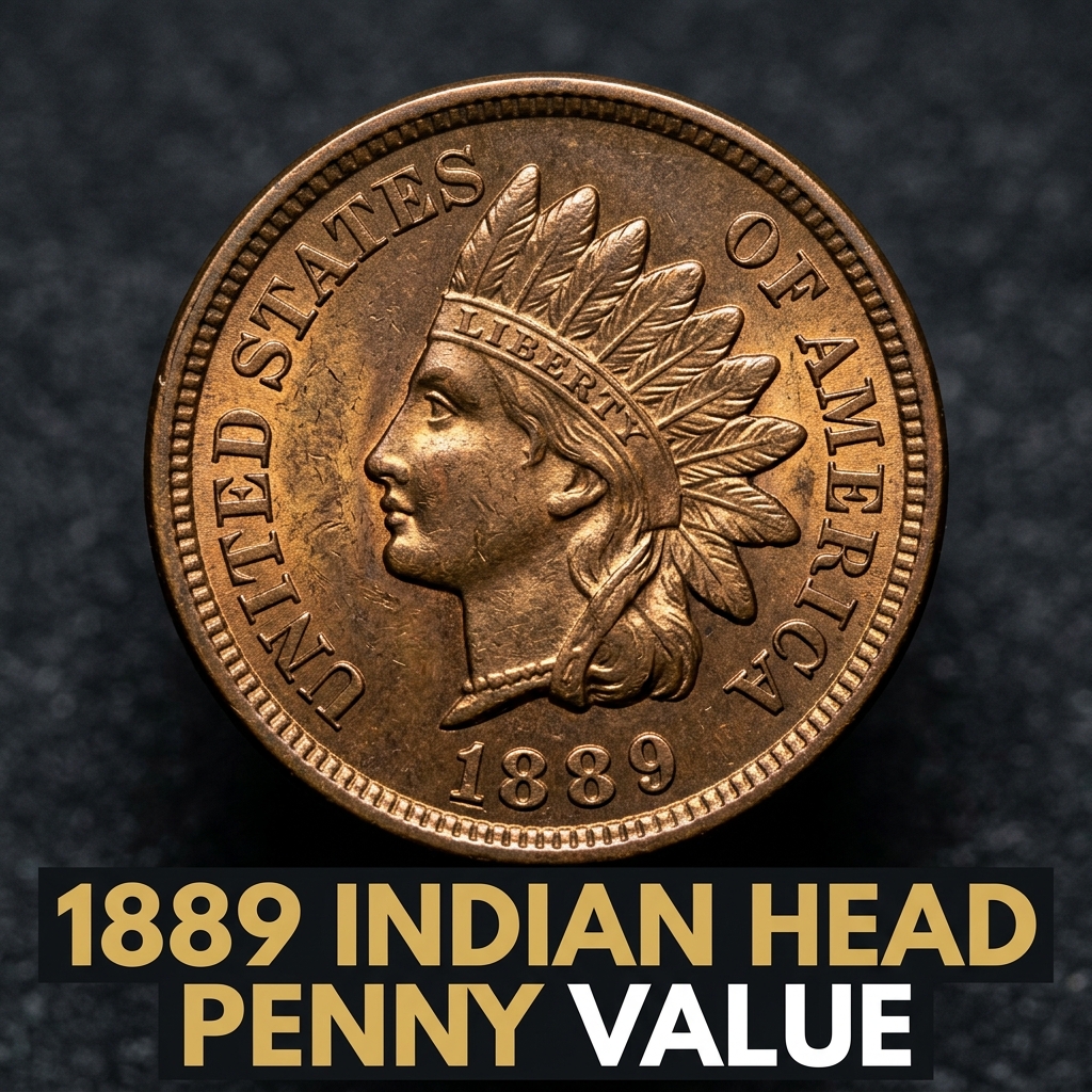 1889 Indian Head Penny Value and Price Guide for Collectors