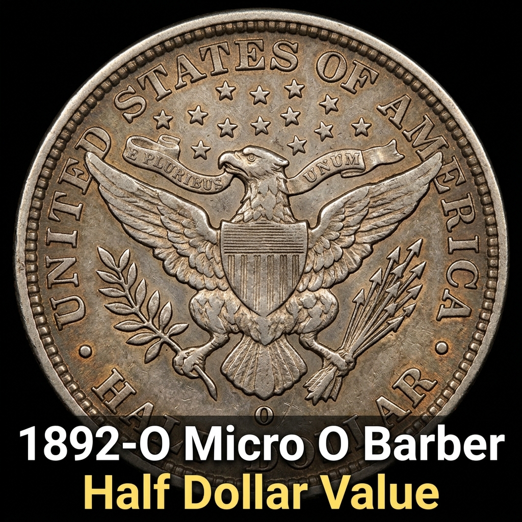 1892 O Micro O Barber Half Dollar Value and Collector Identification Guide