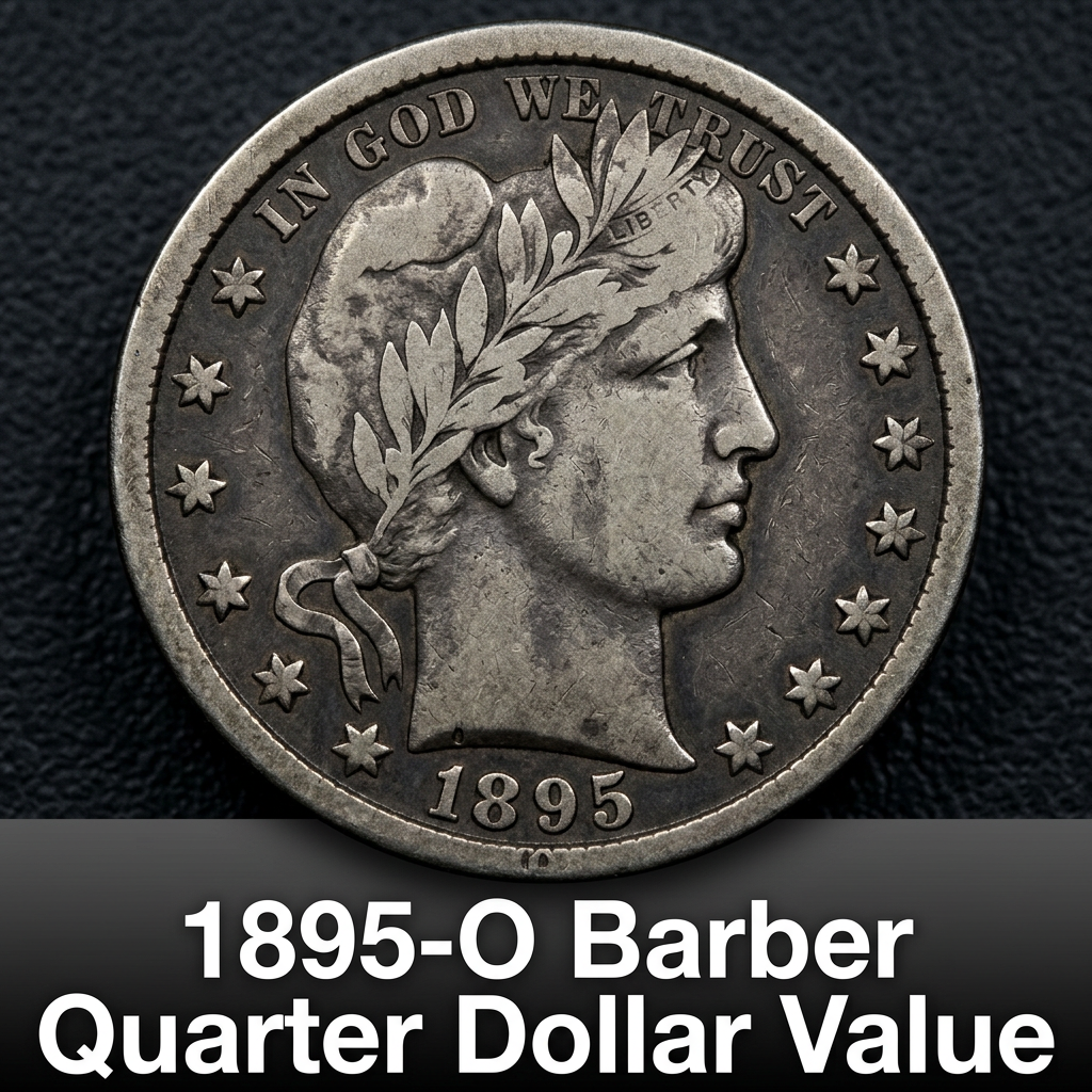 1895 O Barber Quarter Dollar Value and Price Guide for Collectors