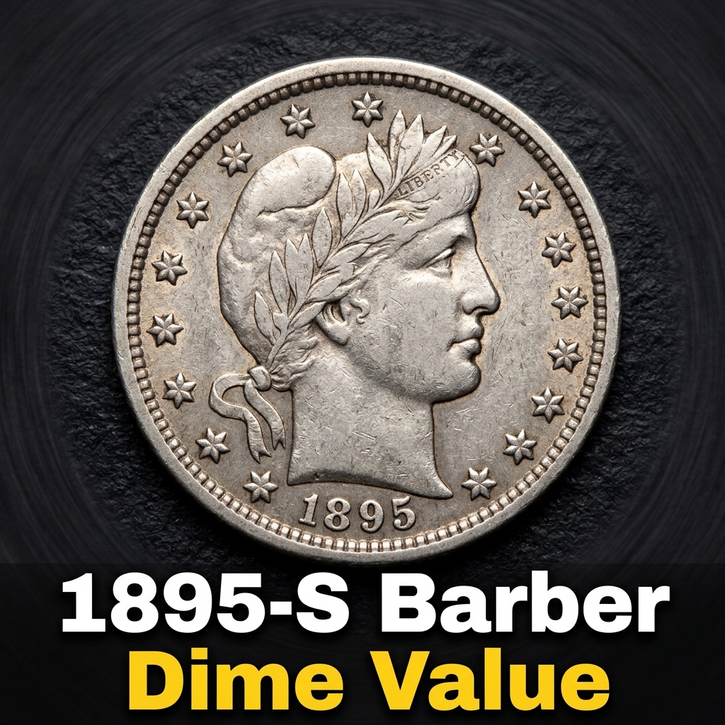 1895 S Barber Dime Value Guide and History