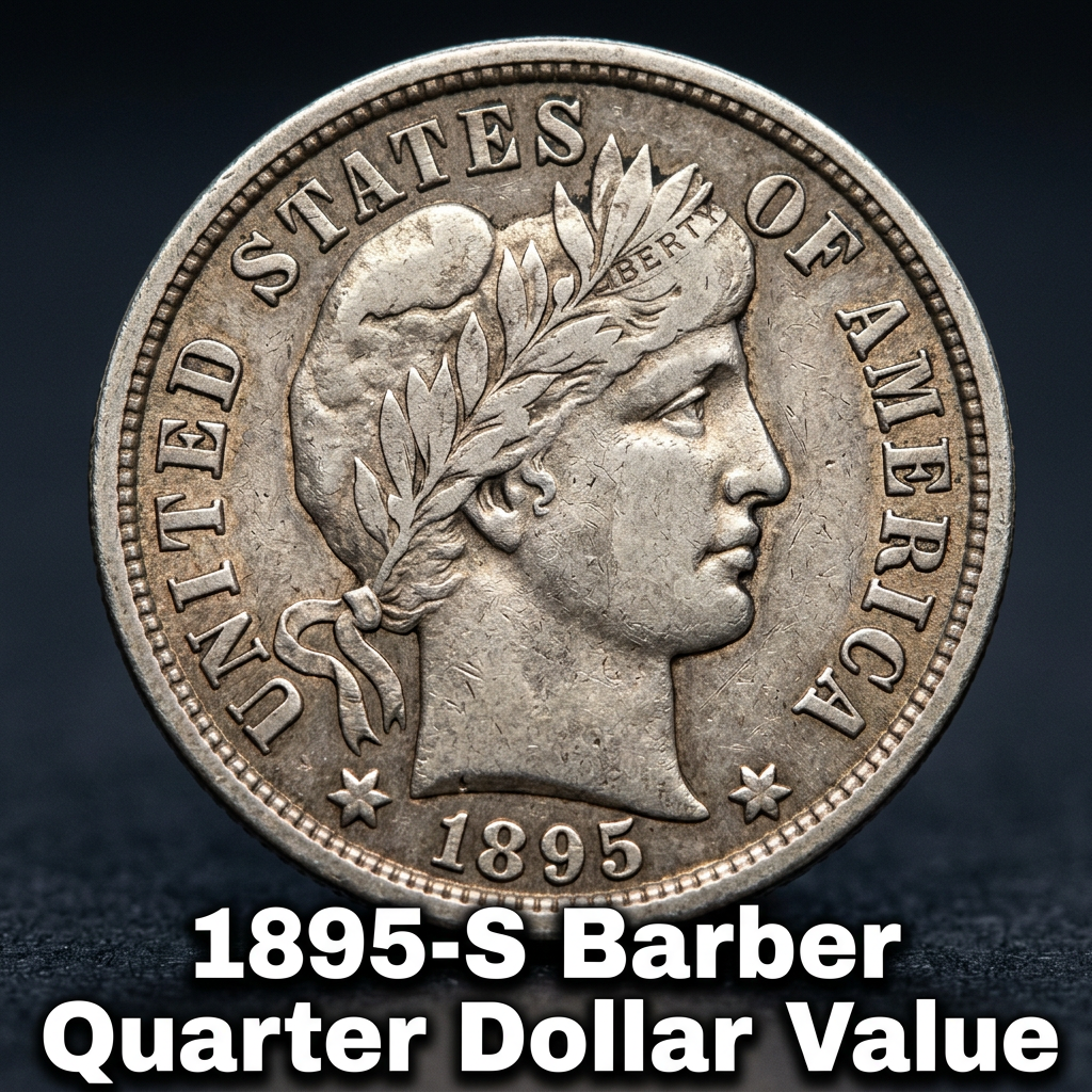 1895-S Barber Quarter Dollar Value and Price Guide for Collectors