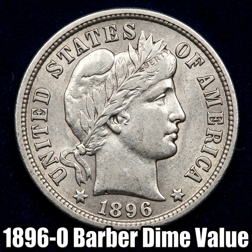 1896 O Barber Dime Value and Price Guide for Collectors