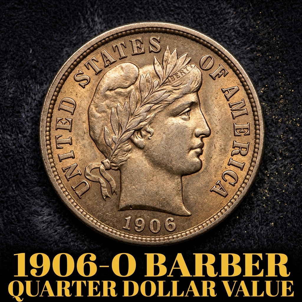 1906-O Barber Quarter Dollar Value What It's Worth and Why Collectors Love This New Orleans Mint Coin