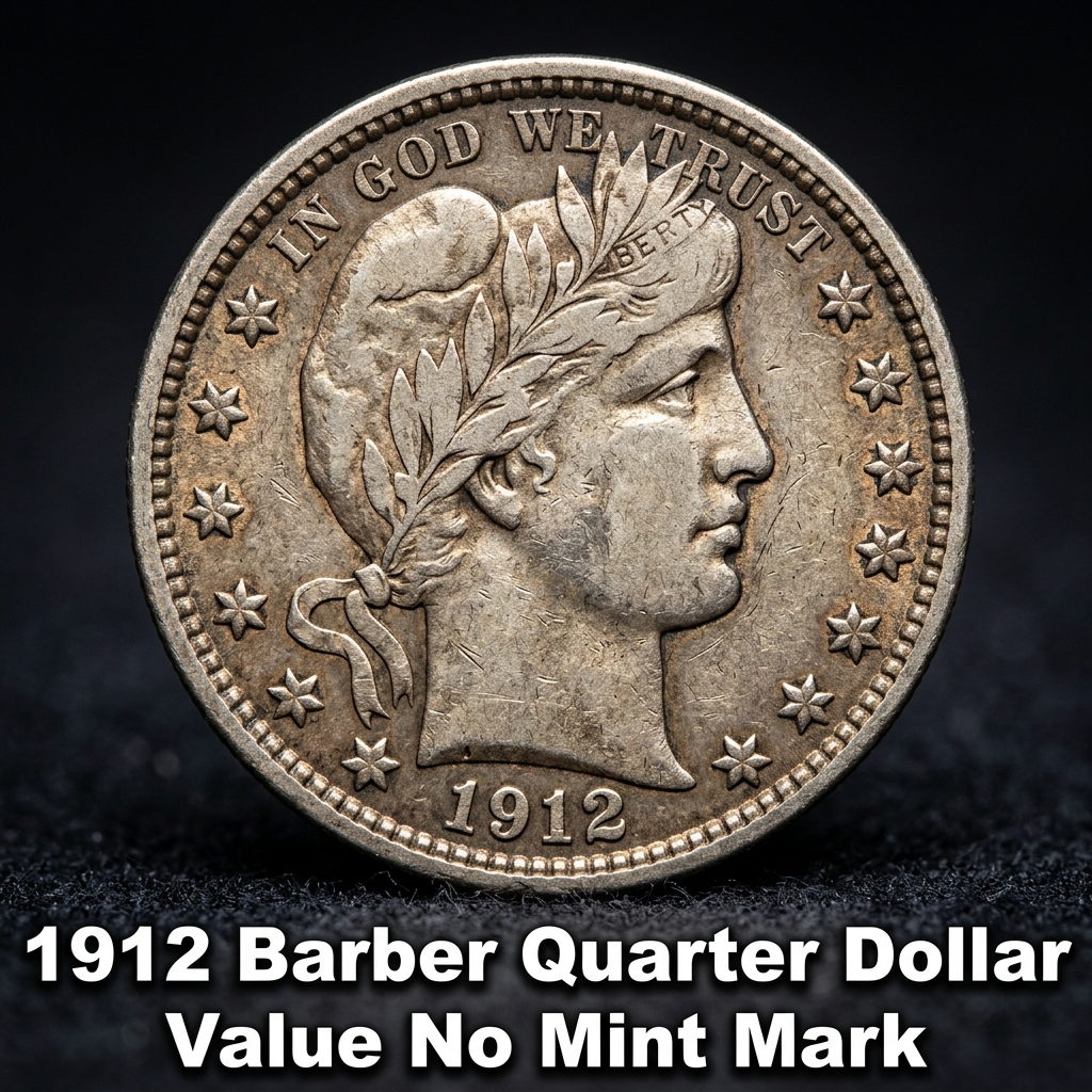 1912 Barber Quarter Value No Mint Mark and Pricing Guide for Collectors