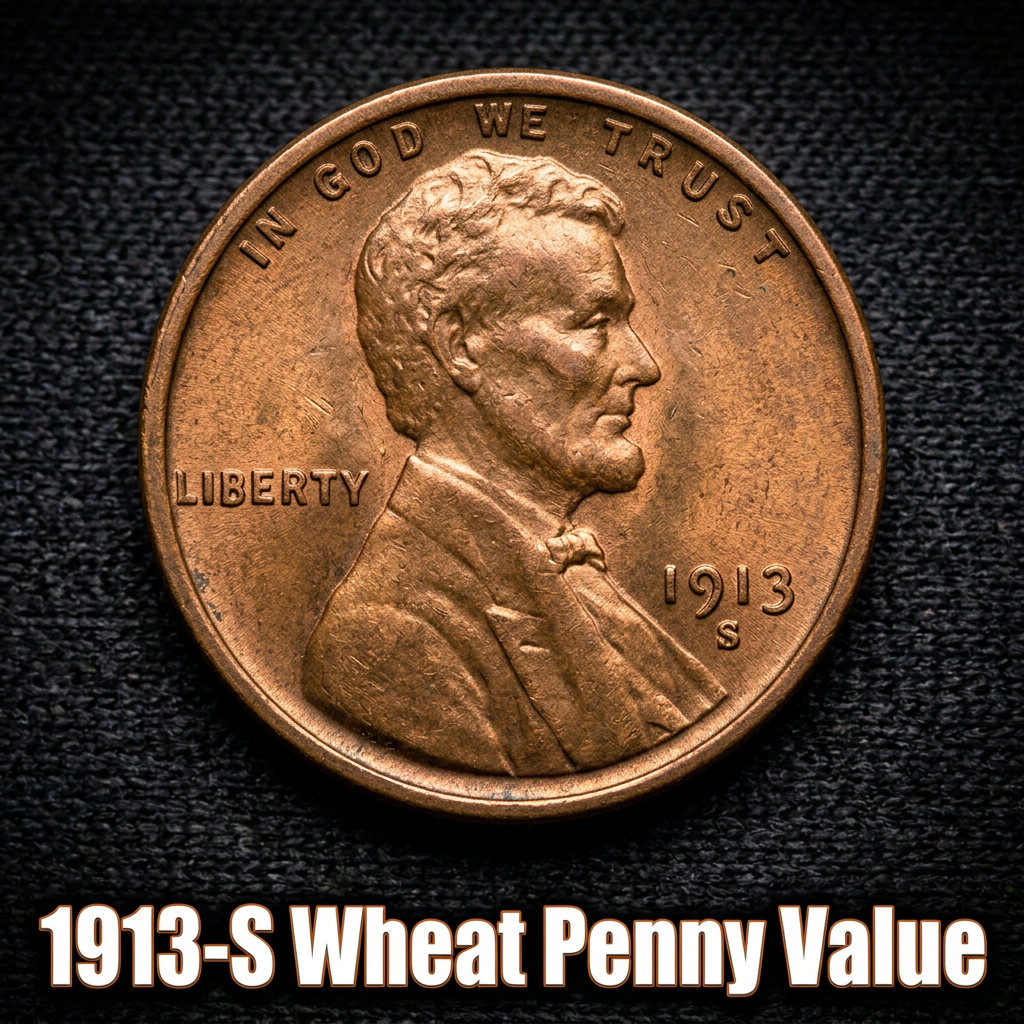 1913-S Wheat Penny Value and Price Guide for Collectors