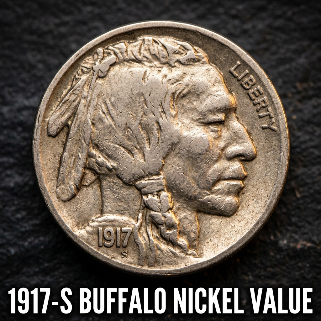 1917 S Buffalo Nickel Value Guide and Price Chart