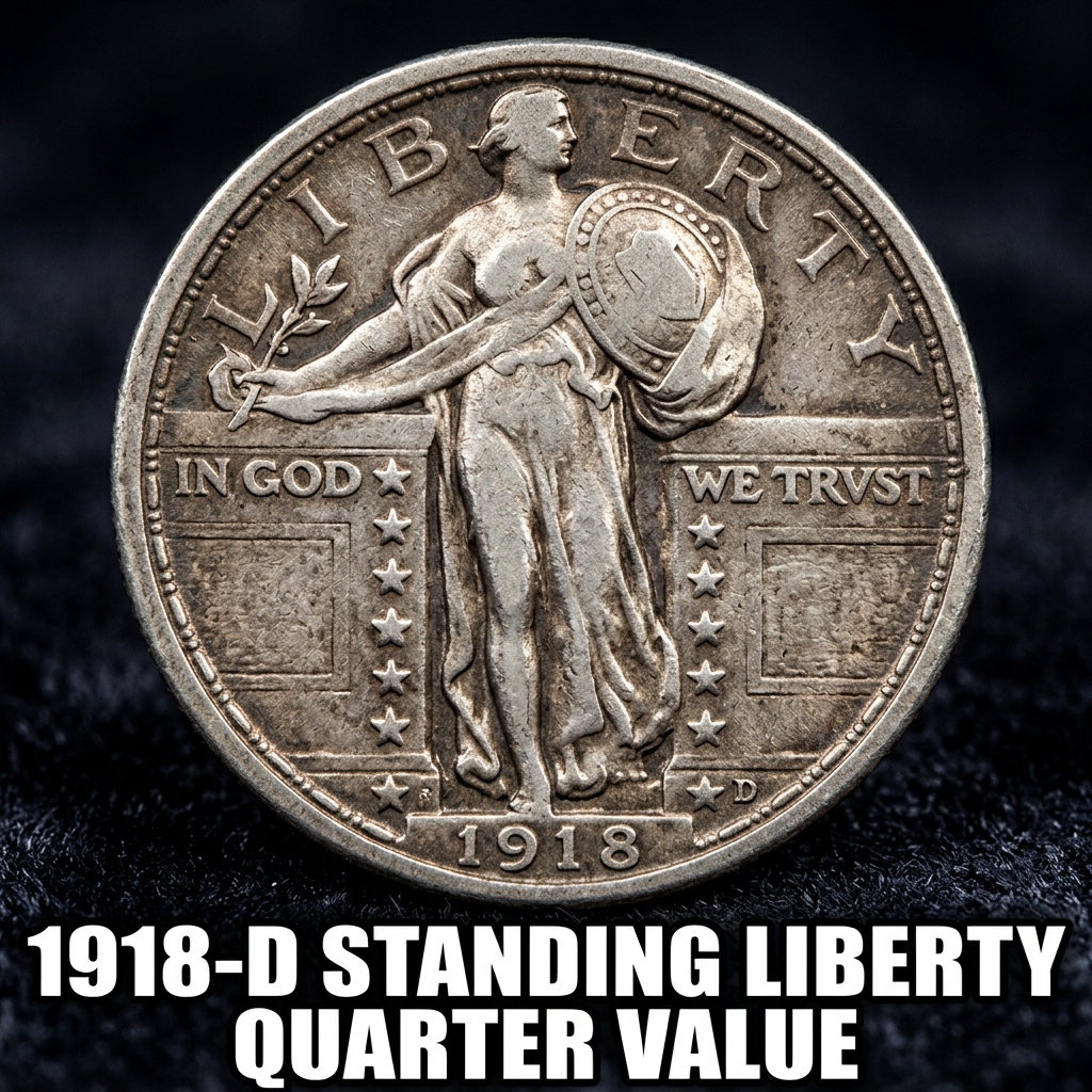 1918 D Standing Liberty Quarter Value and Price Guide for Collectors