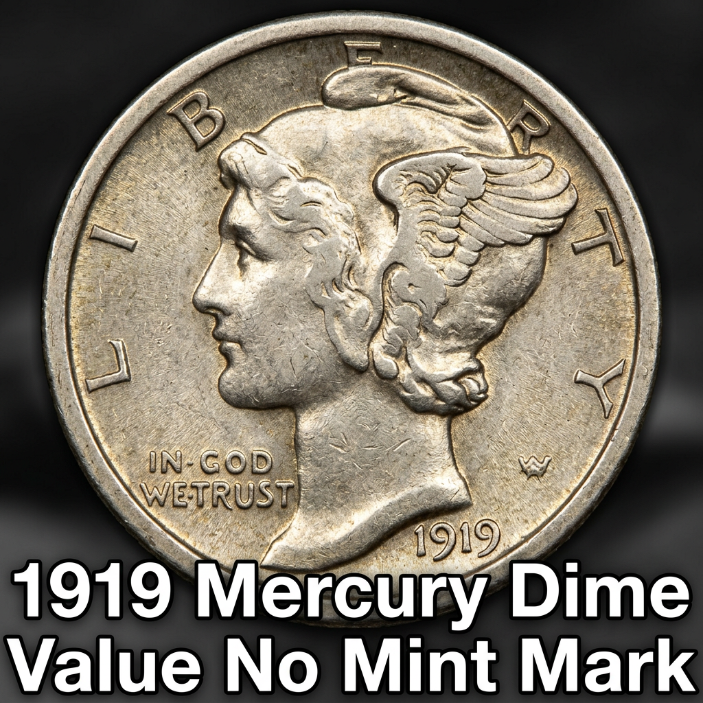 1919 Mercury Dime Value Without a Mint Mark Guide