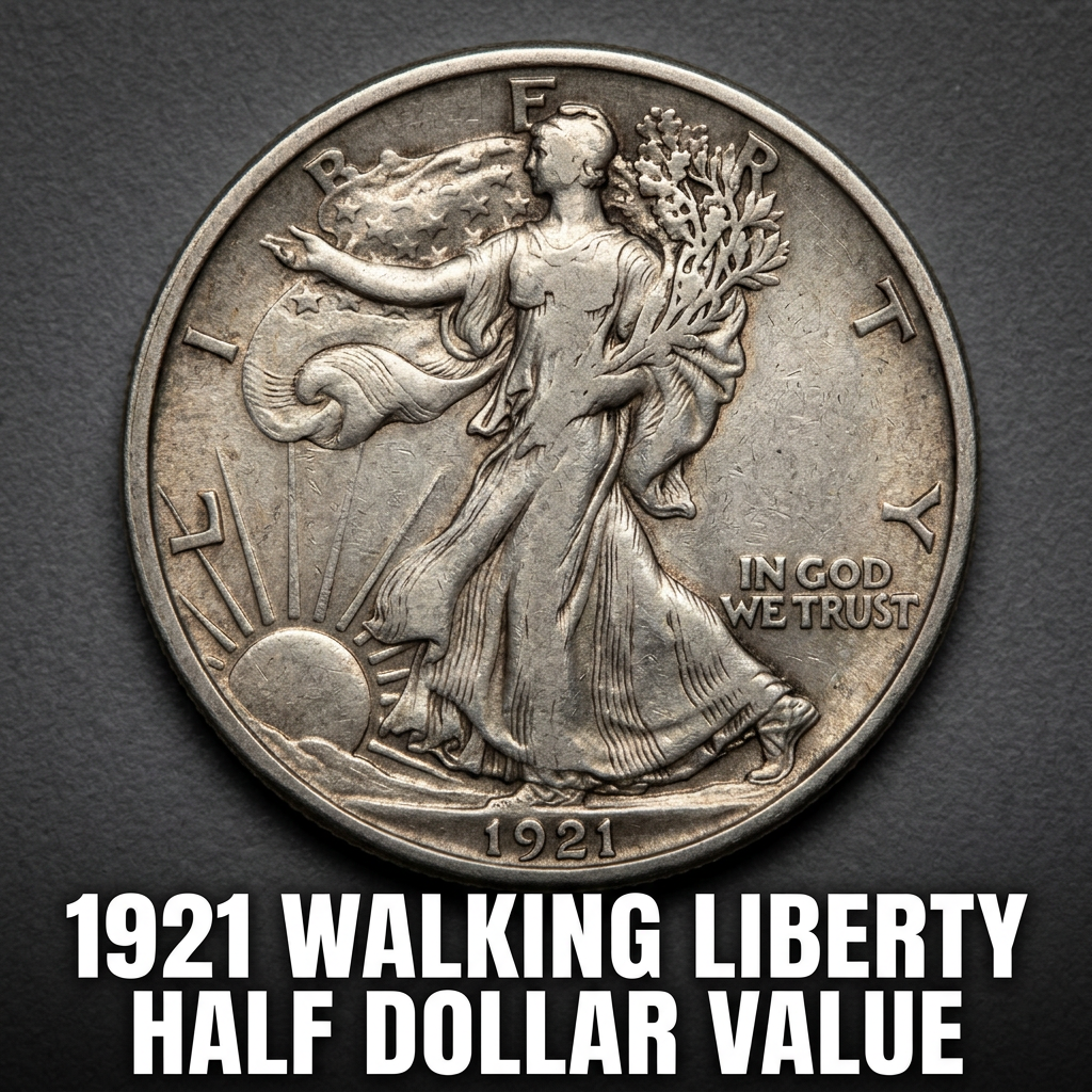 1921 Walking Liberty Half Dollar Value and Price Guide for Collectors