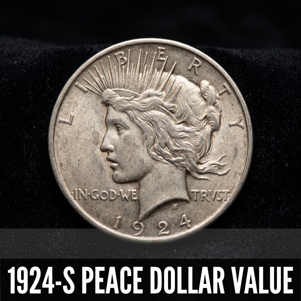 1924 S Peace Dollar Value and Price Guide for Collectors