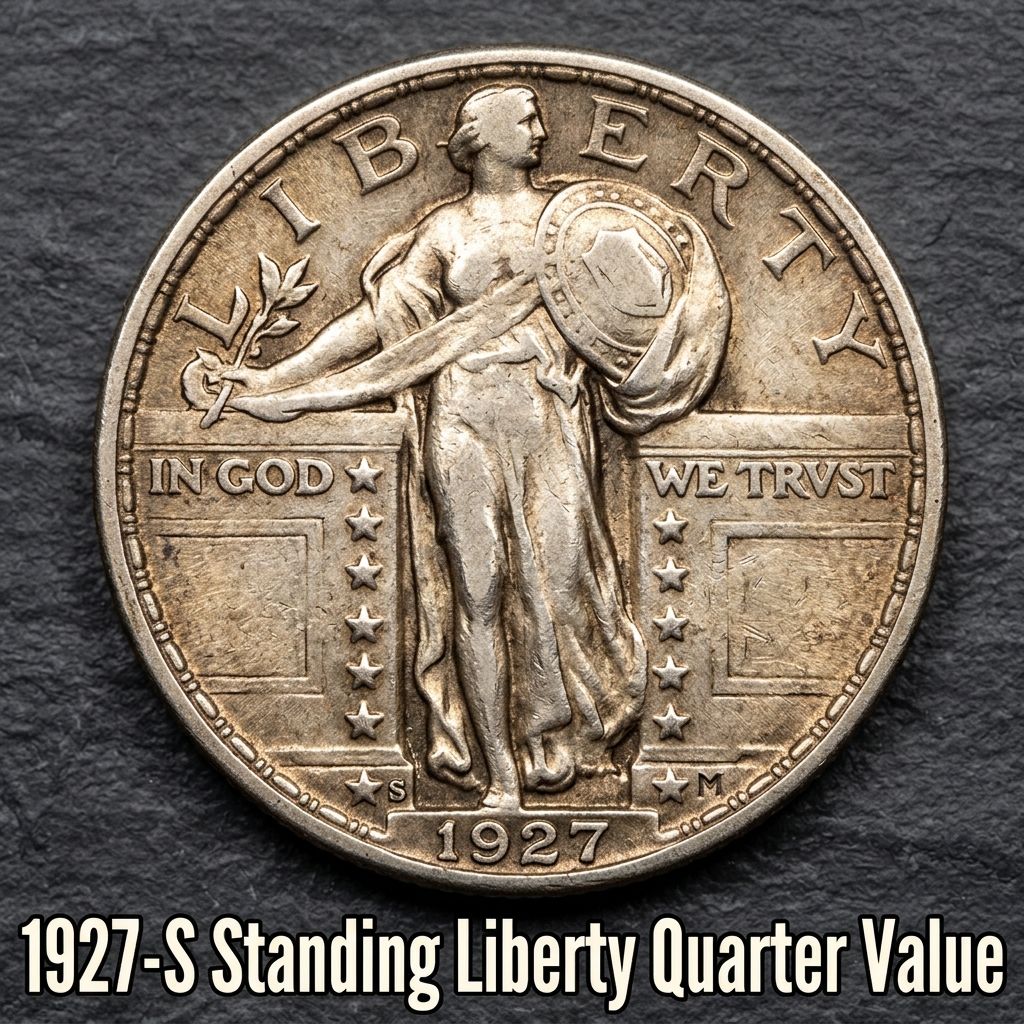1927 S Standing Liberty Quarter Value and Price Guide for Collectors