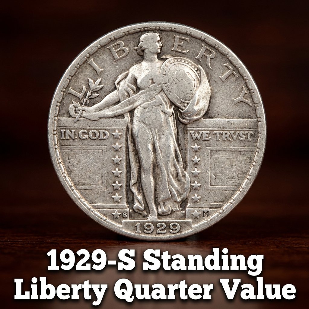 1929 S Standing Liberty Quarter Value and Price Guide for Collectors