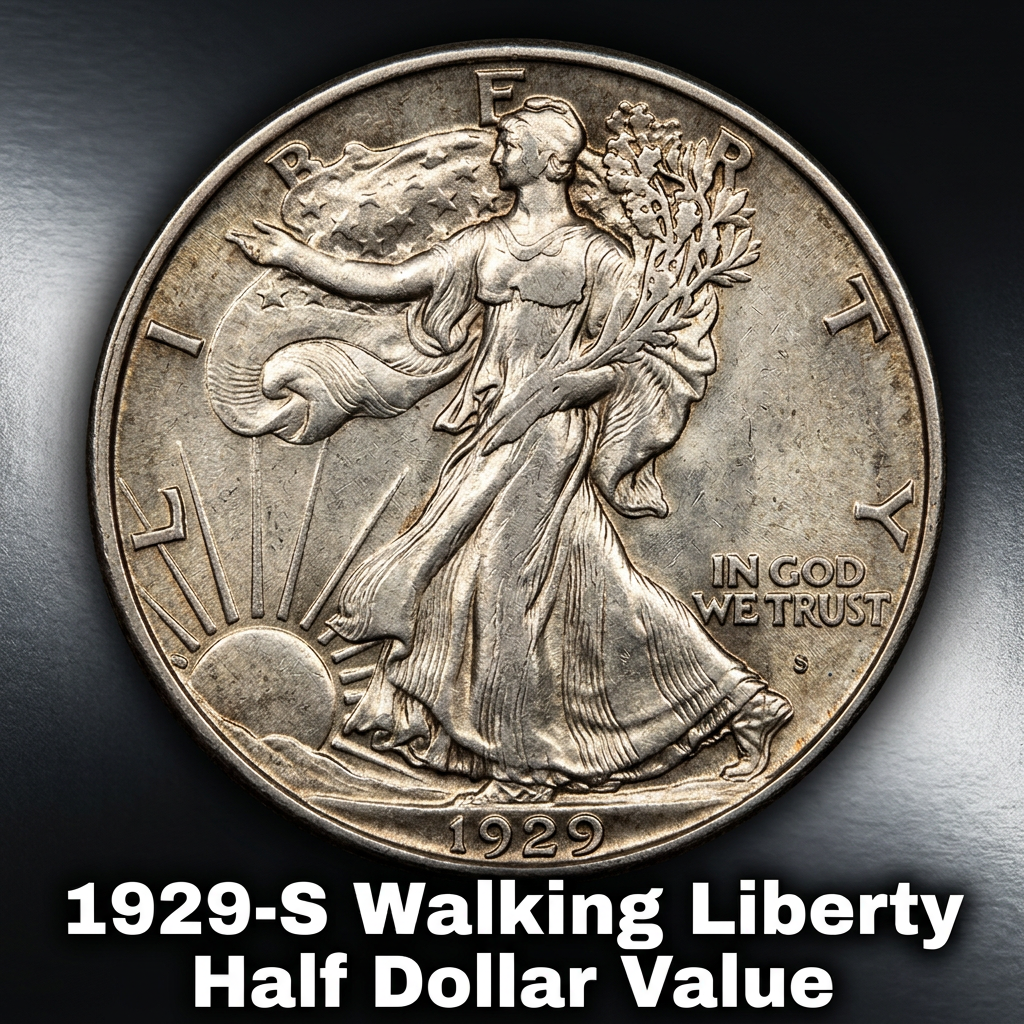 1929-S Walking Liberty Half Dollar Value and What It Could Be Worth Today
