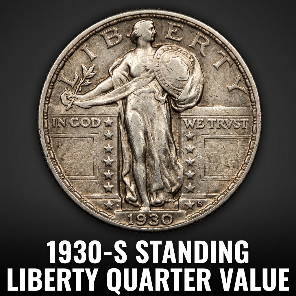 1930 S Standing Liberty Quarter Value and Price Guide for Collectors
