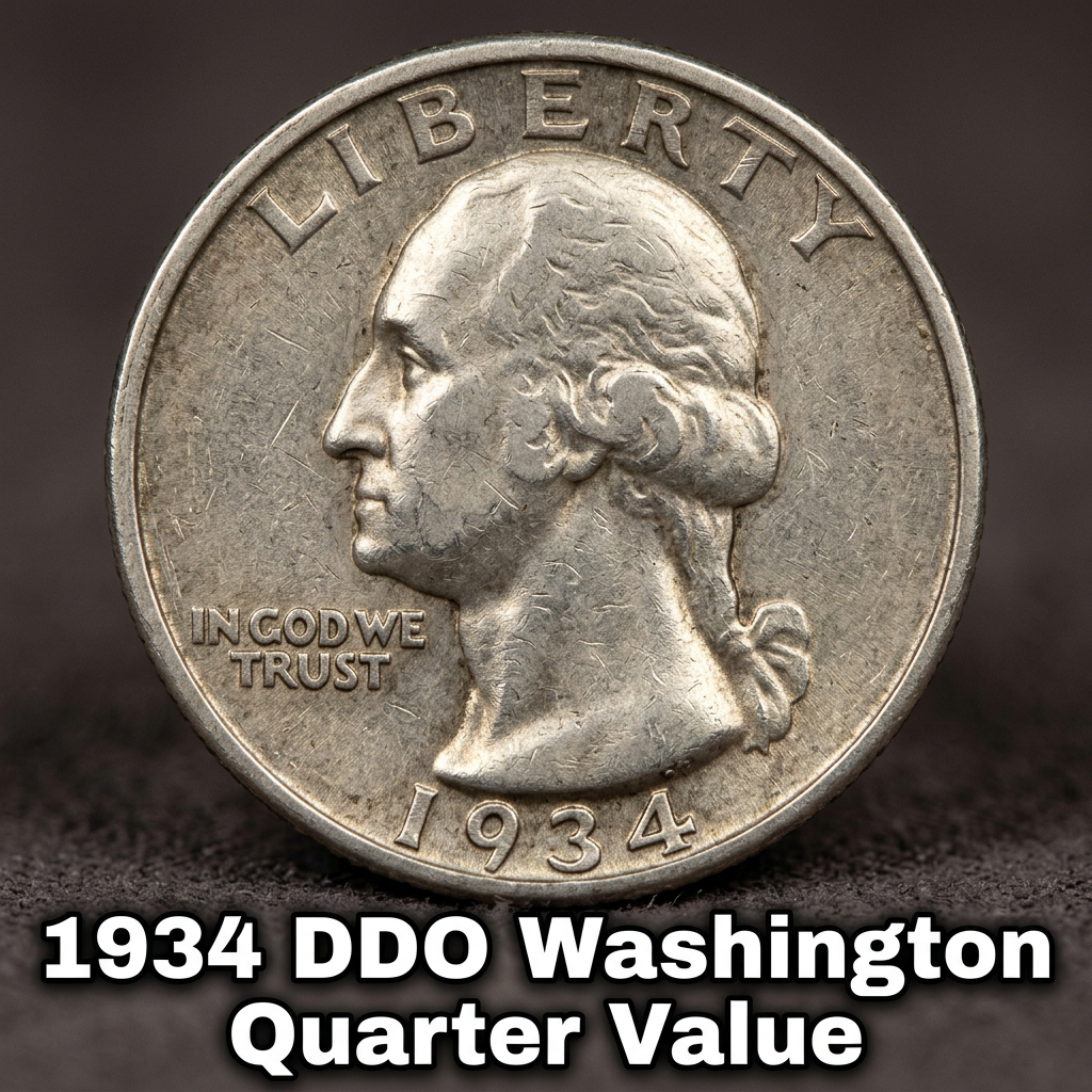 1934 DDO Washington Quarter Value and Important Double Die Identification Guide