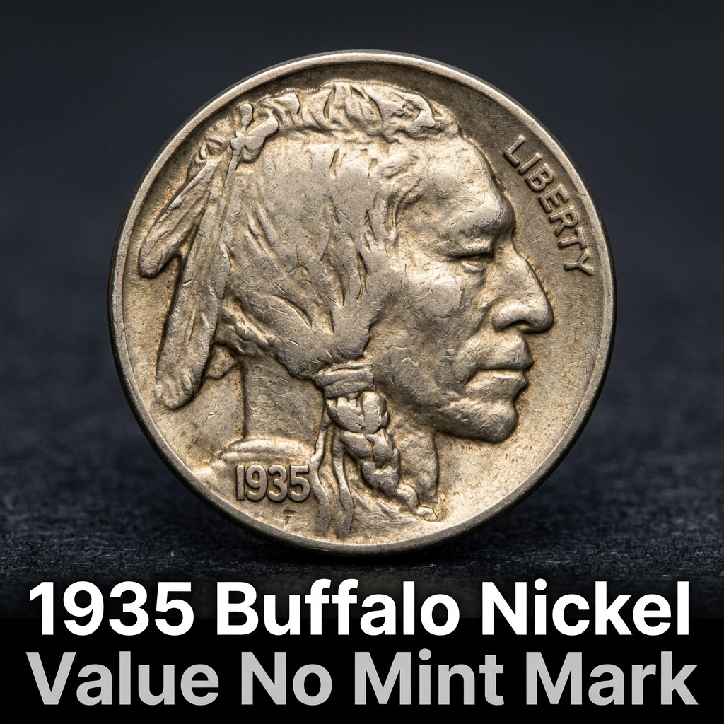 1935 Buffalo Nickel Value No Mint Mark Worth and Rarity Guide
