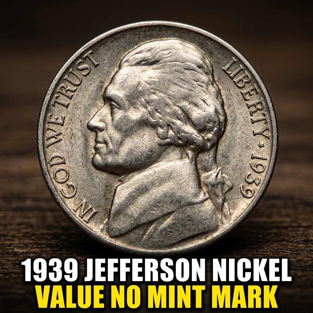 1939 Jefferson Nickel Value No Mint Mark and What It's Worth Today