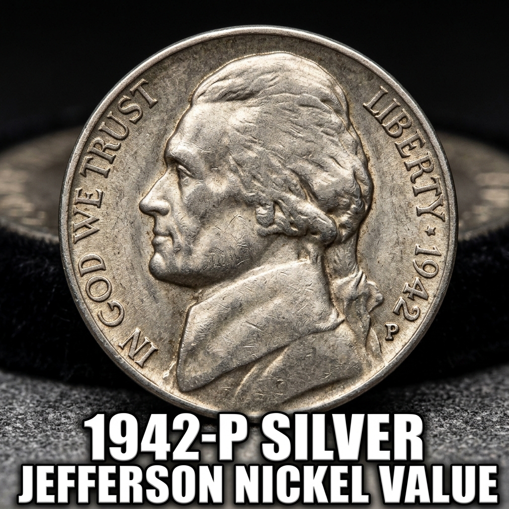 1942 P Silver Jefferson Nickel Value and History
