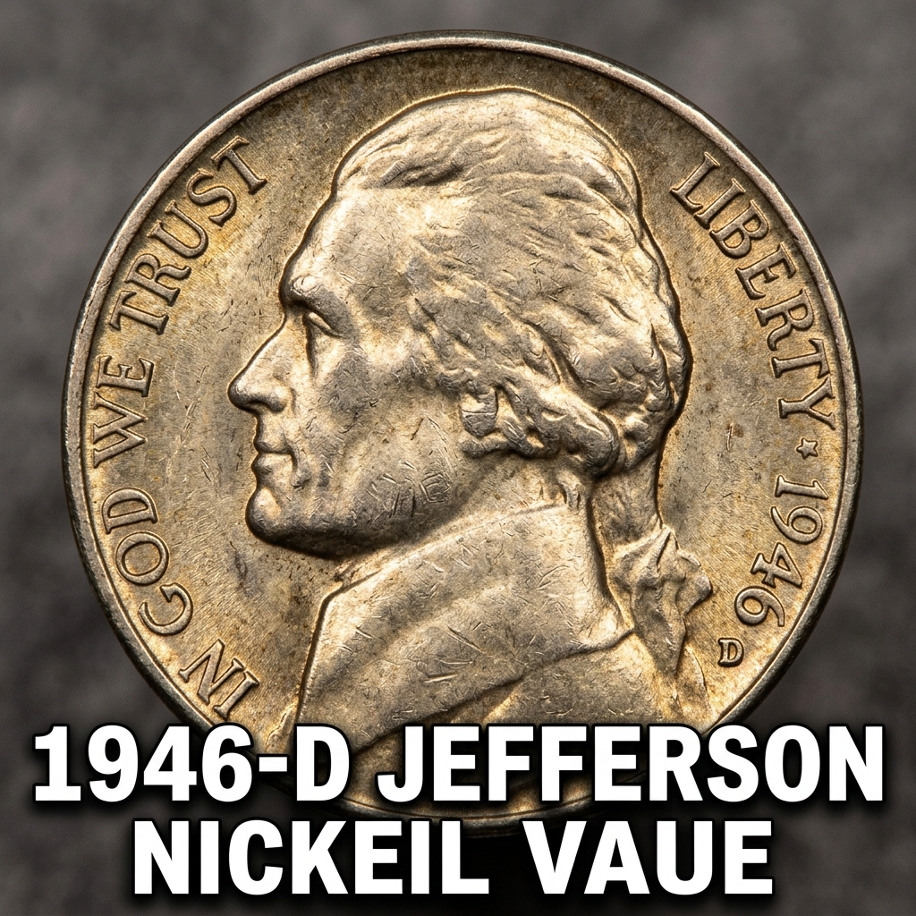 1946 D Jefferson Nickel Value and Coin Price Guide for Collectors