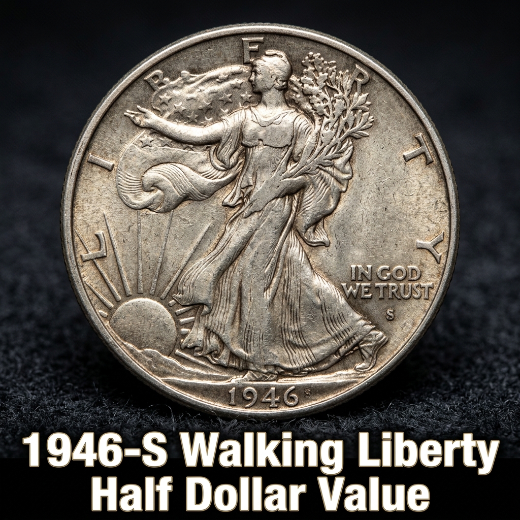 1946 S Walking Liberty Half Dollar Value and Collector Price Guide