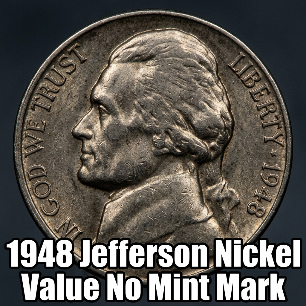1948 Jefferson Nickel Value No Mint Mark Worth and Rarity Guide