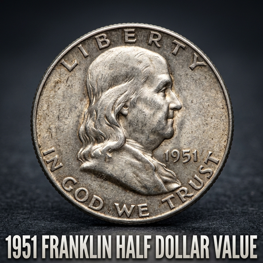 1951 Franklin Half Dollar Value and Price Guide for Collectors