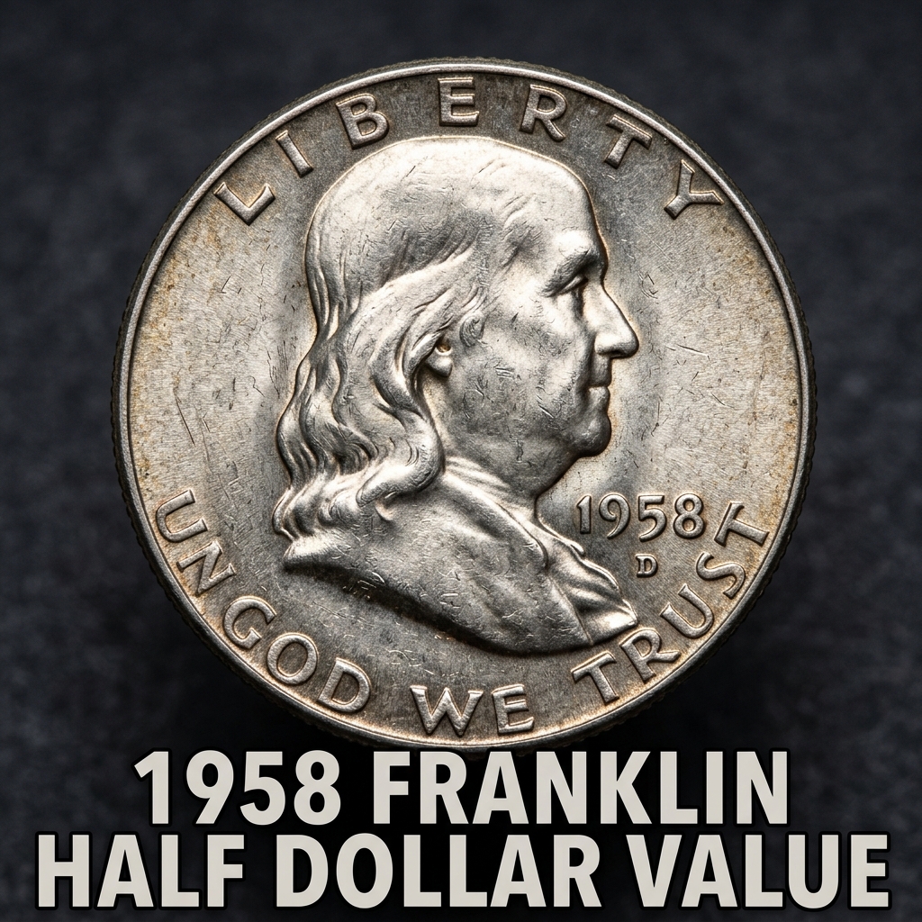 1958 Franklin Half Dollar Value and Price Guide for Collectors