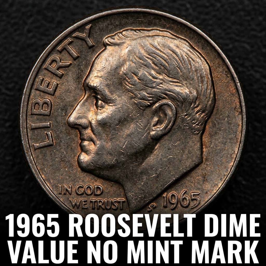 1965 Roosevelt Dime Value and Rarity Guide for No Mint Mark Coins