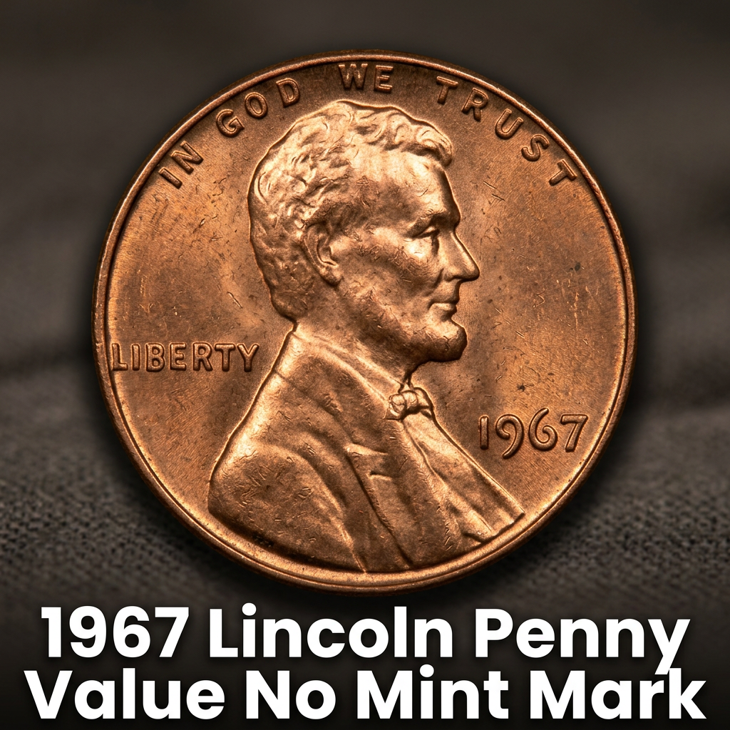1967 Lincoln Penny Value No Mint Mark and How Much It Is Worth Today