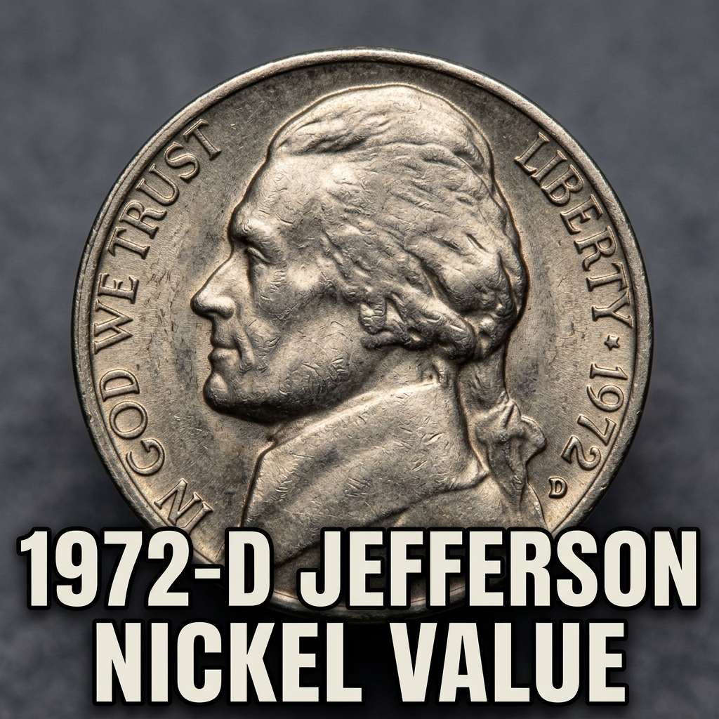 1972-D Jefferson Nickel Value and What It's Really Worth Today