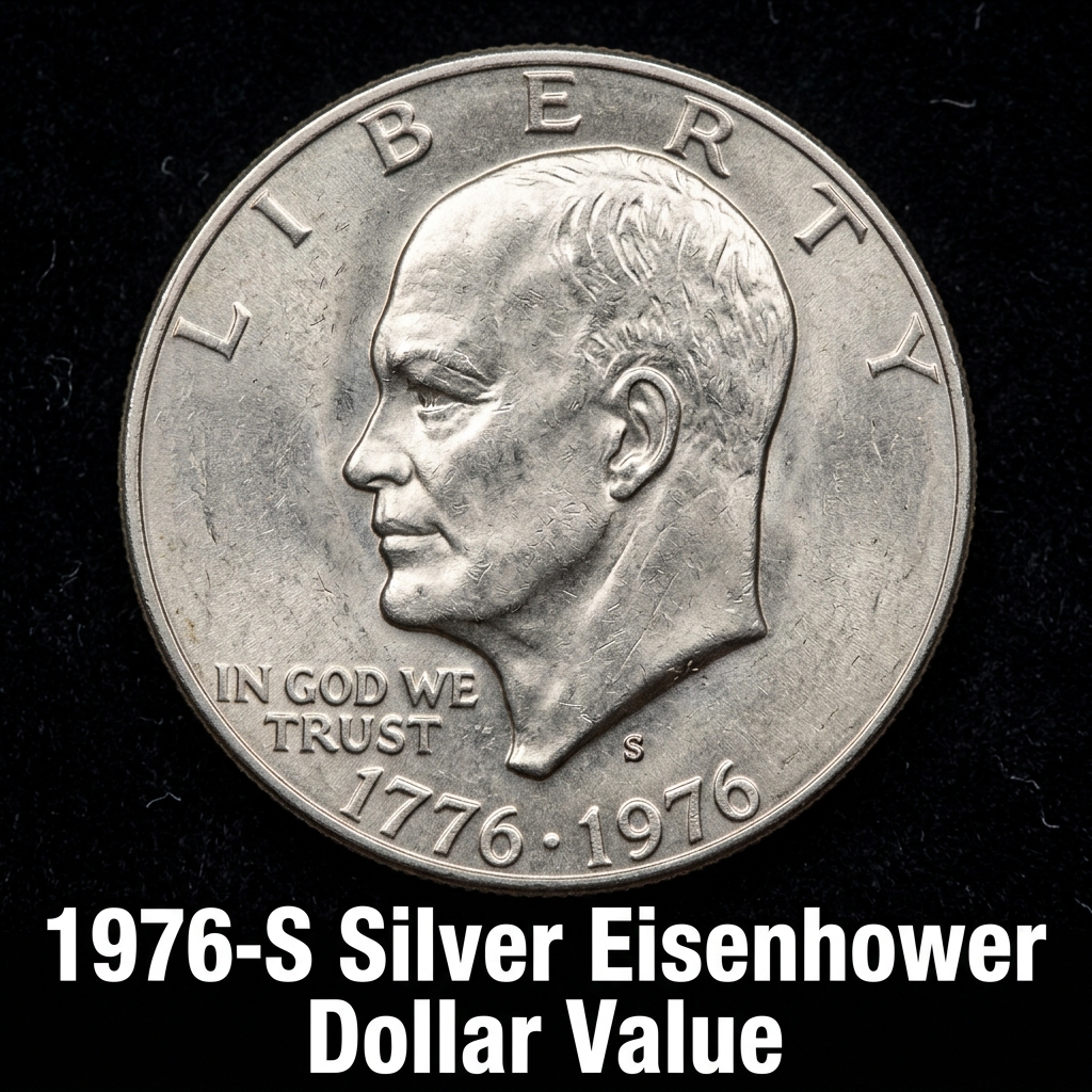 1976 S Silver Eisenhower Dollar Value Price Guide for Collectors and Beginners