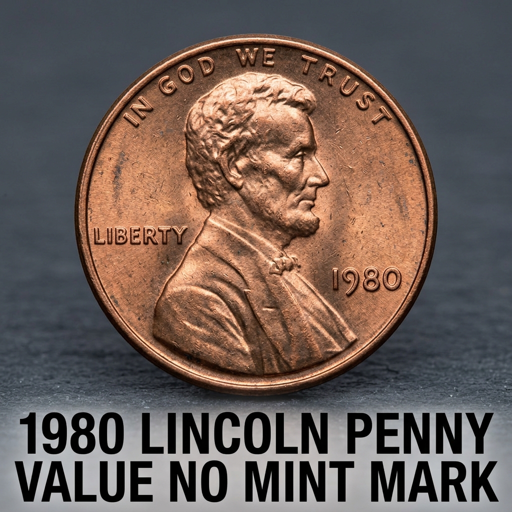 1980 Lincoln Penny Value No Mint Mark Worth and Grading Guide