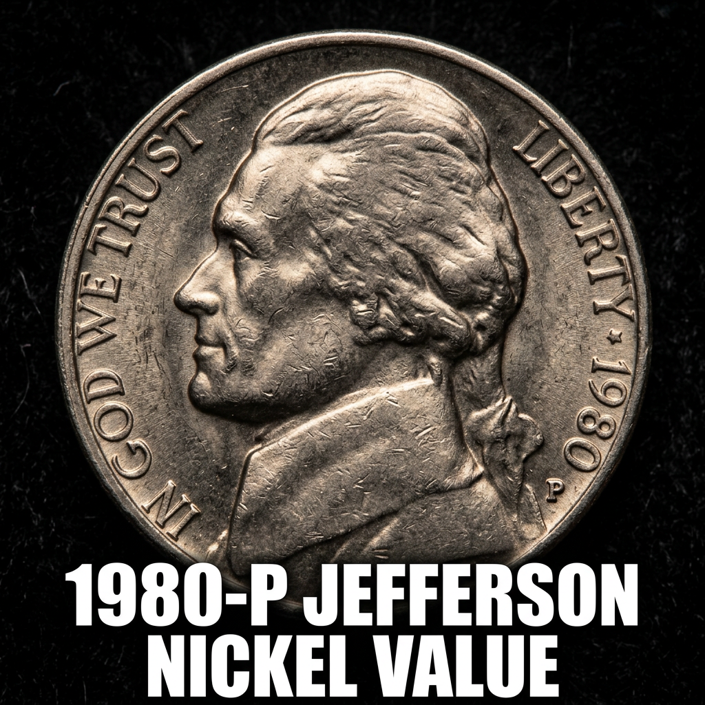 1980 P Jefferson Nickel Value and Complete Price Guide for Collectors