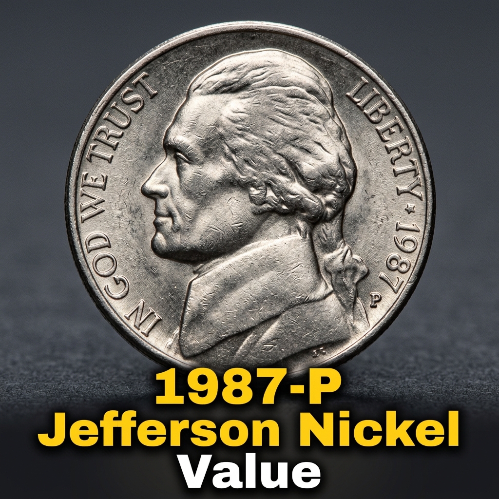 1987 P Jefferson Nickel Worth Money More Than Five Cents