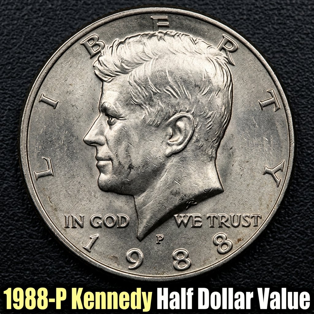 1988 P Kennedy Half Dollar Value Guide and Rarity Factors