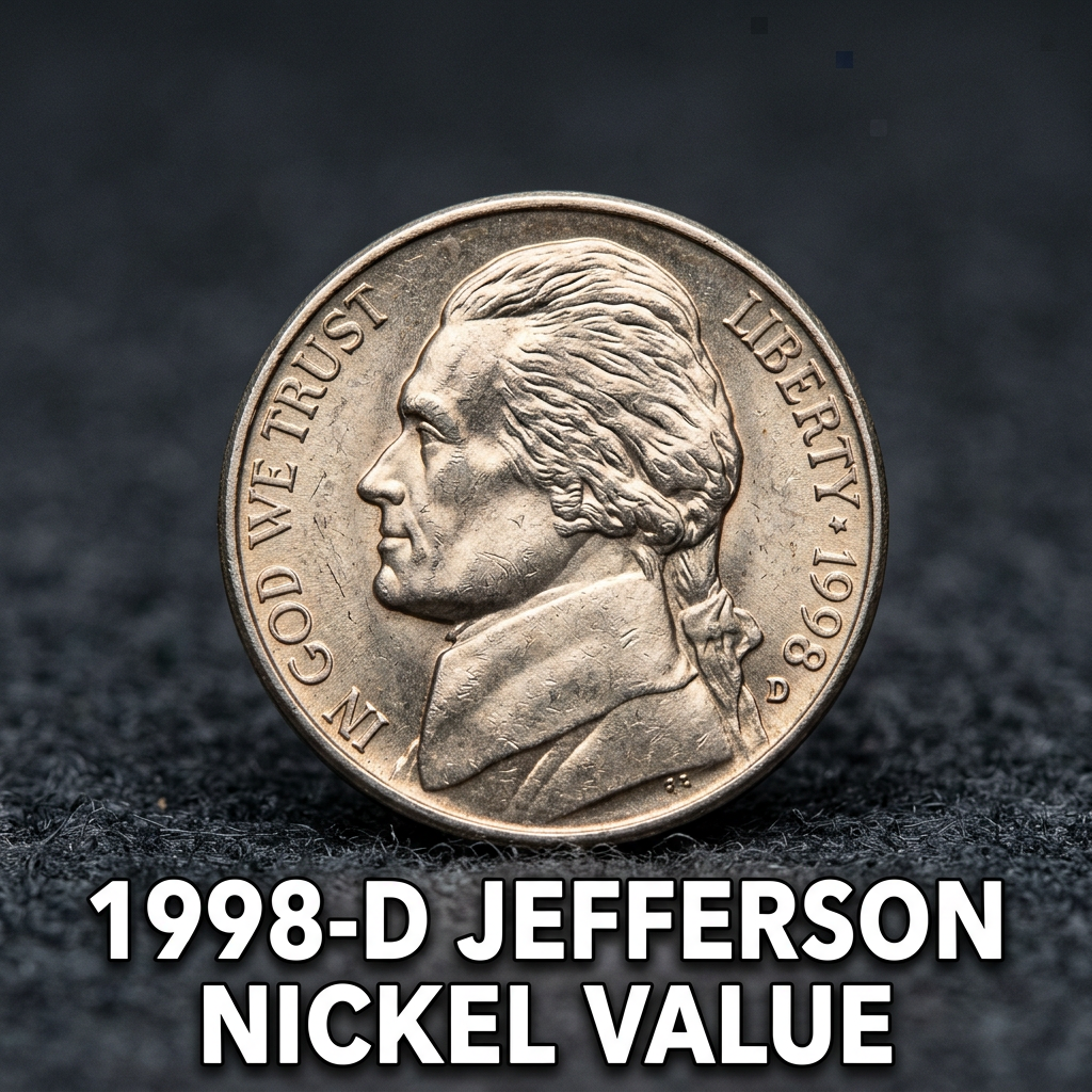 1998 D Jefferson Nickel Value and Common Errors Worth Money