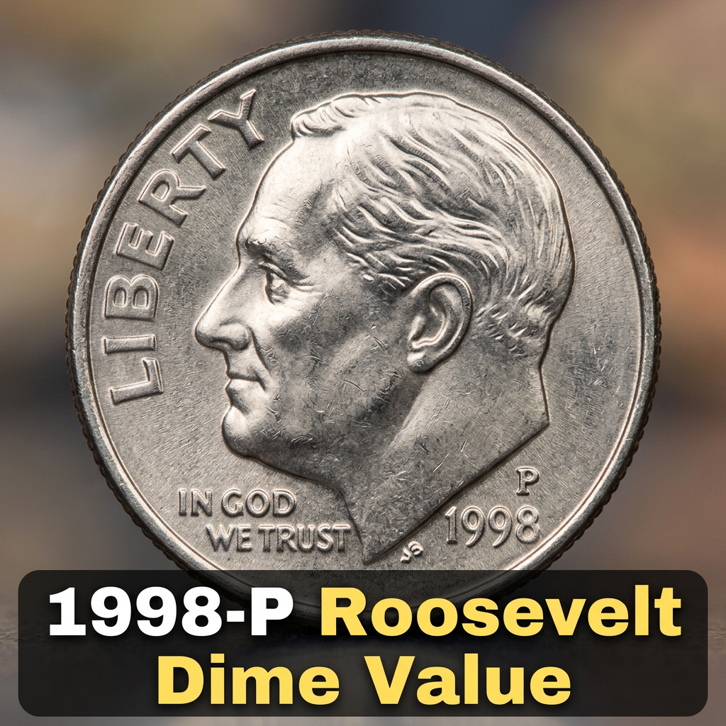 1998 P Roosevelt Dime Value Guide and Mint Error Worth