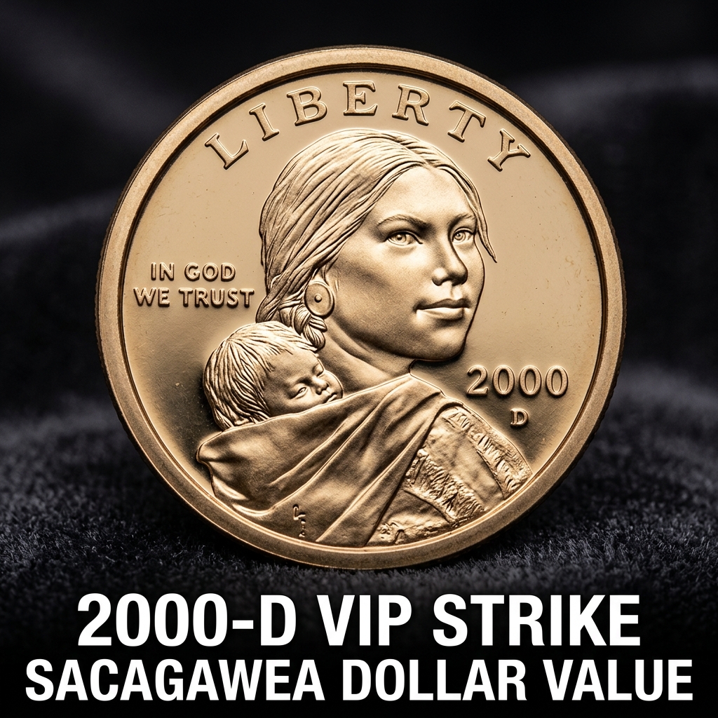 2000 D VIP Strike Sacagawea Dollar Value and Rarity Guide