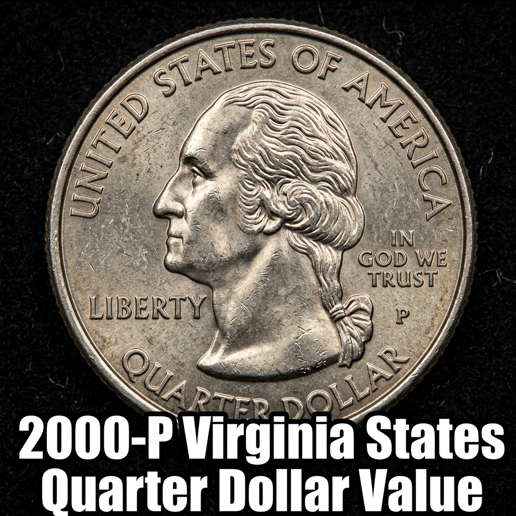 2000-P Virginia State Quarter Dollar Value and What It's Worth Today
