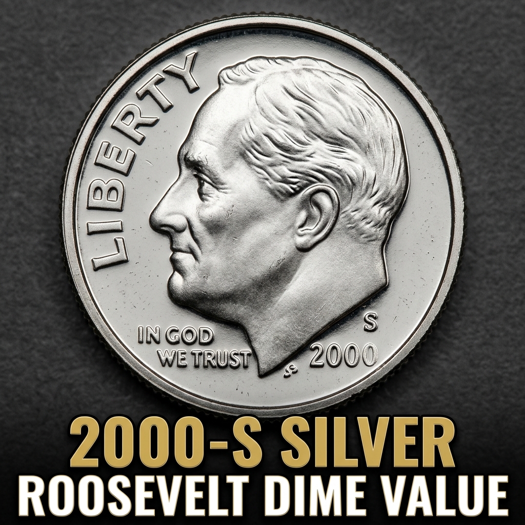 2000 S Silver Roosevelt Dime Value and Rarity Guide for Collectors
