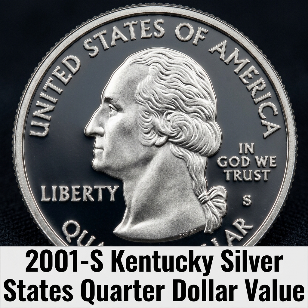 2001-S Kentucky Silver Proof Quarter Value and What It's Worth Today