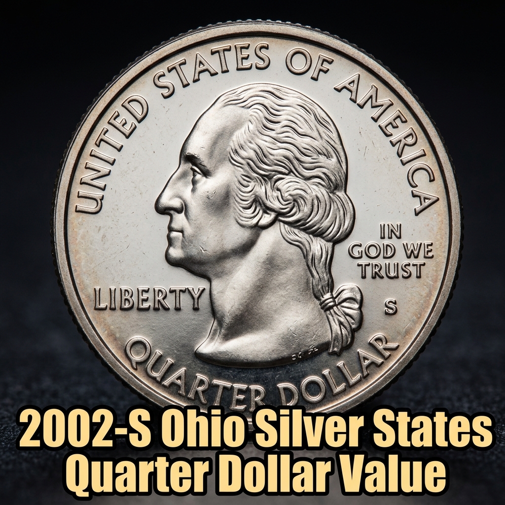 2002 S Ohio Silver States Quarter Dollar Value and Rare Varieties