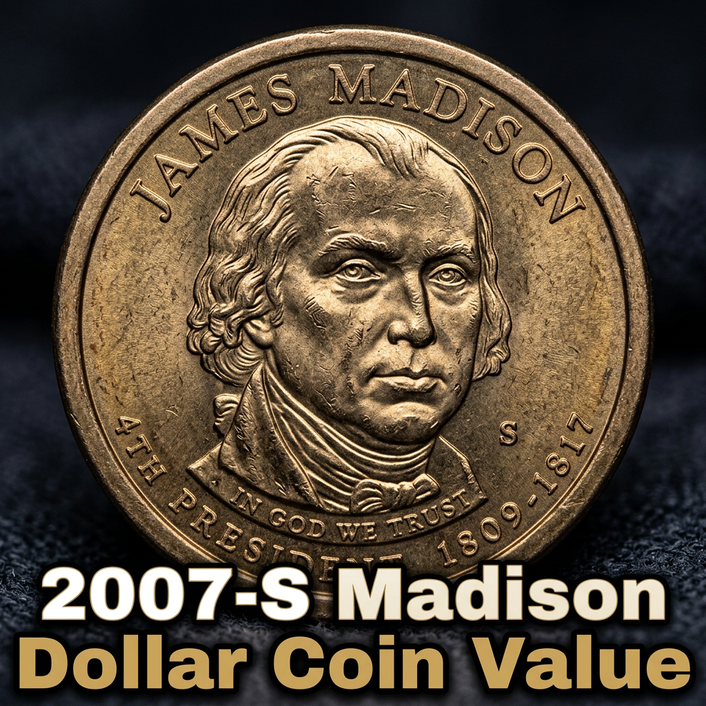2007 S James Madison Dollar Coin Value and Rarity Guide for Collectors
