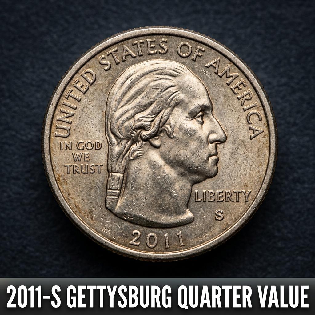 2011 S Gettysburg Quarter Value Guide and Price Chart