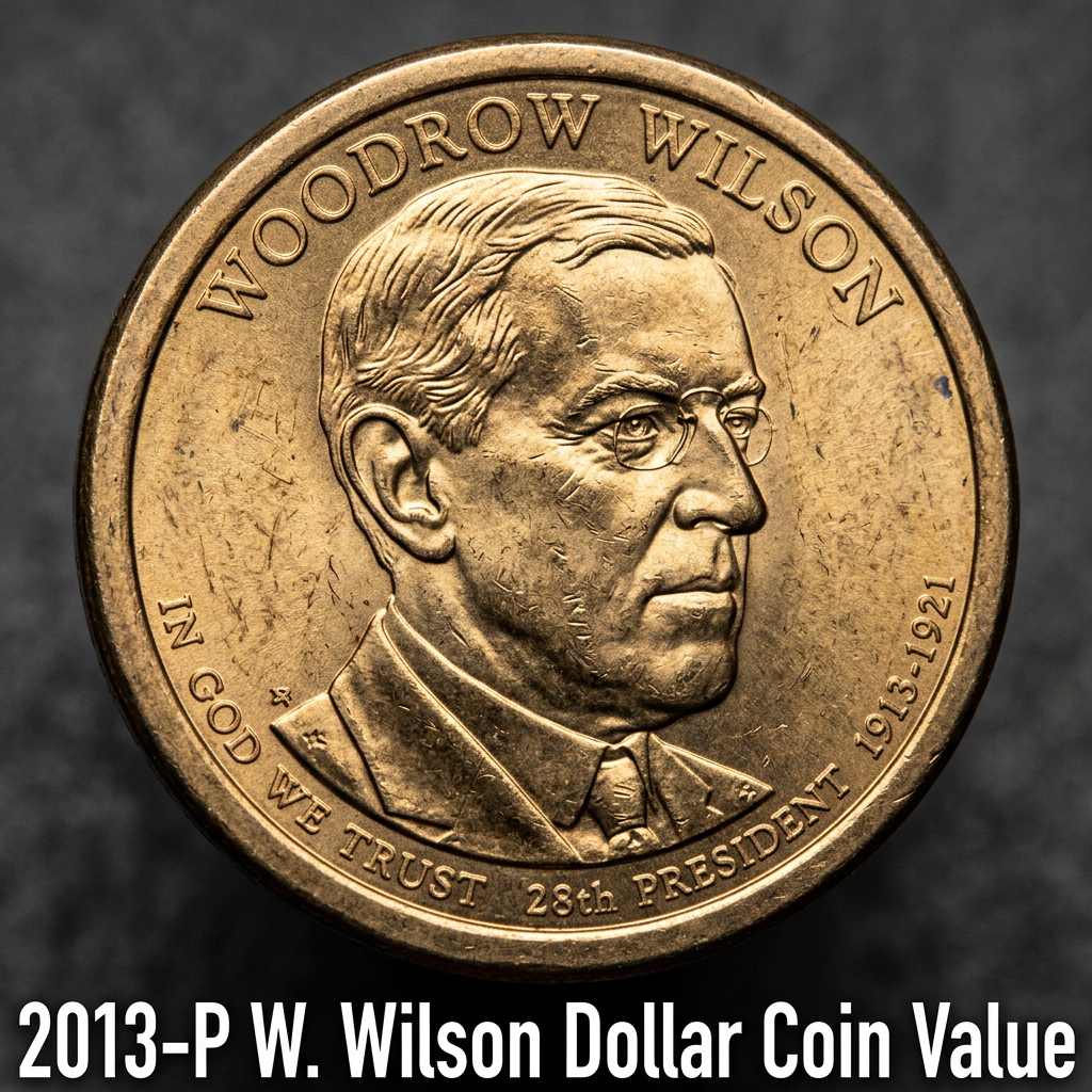 2013 P Woodrow Wilson Presidential Dollar Coin Values and Collector Guide