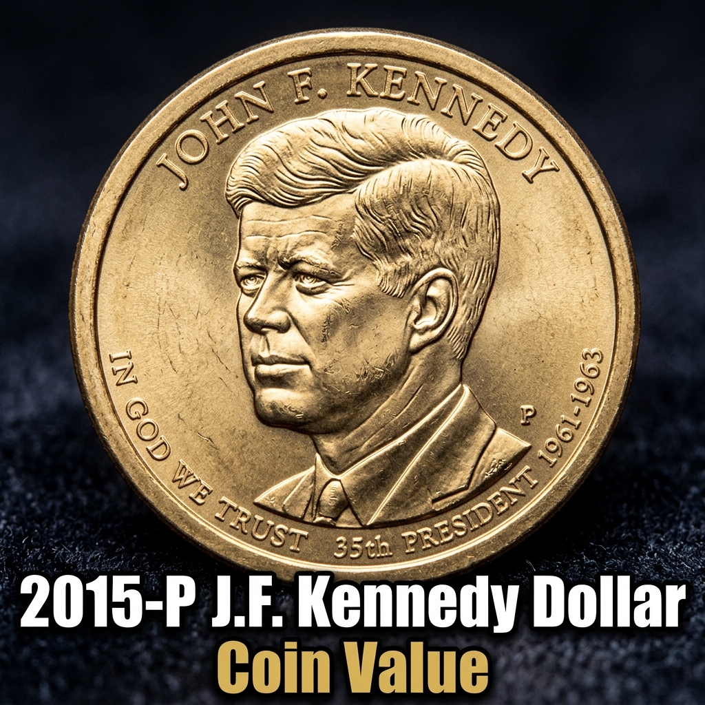 2015 P J.F. Kennedy Dollar Coin Value and Collector Guide