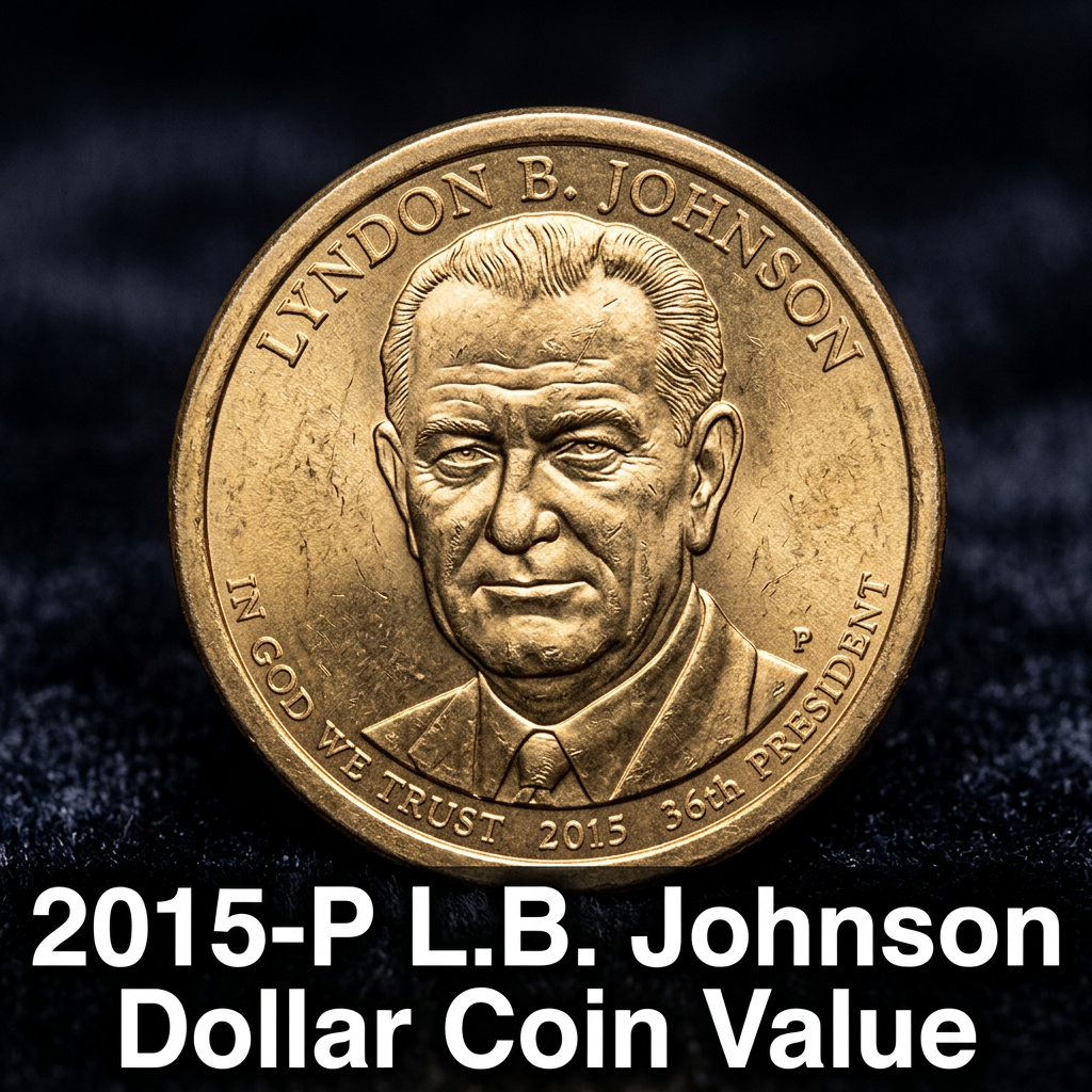 2015-P LB Johnson Dollar Coin Value and What It's Worth Today