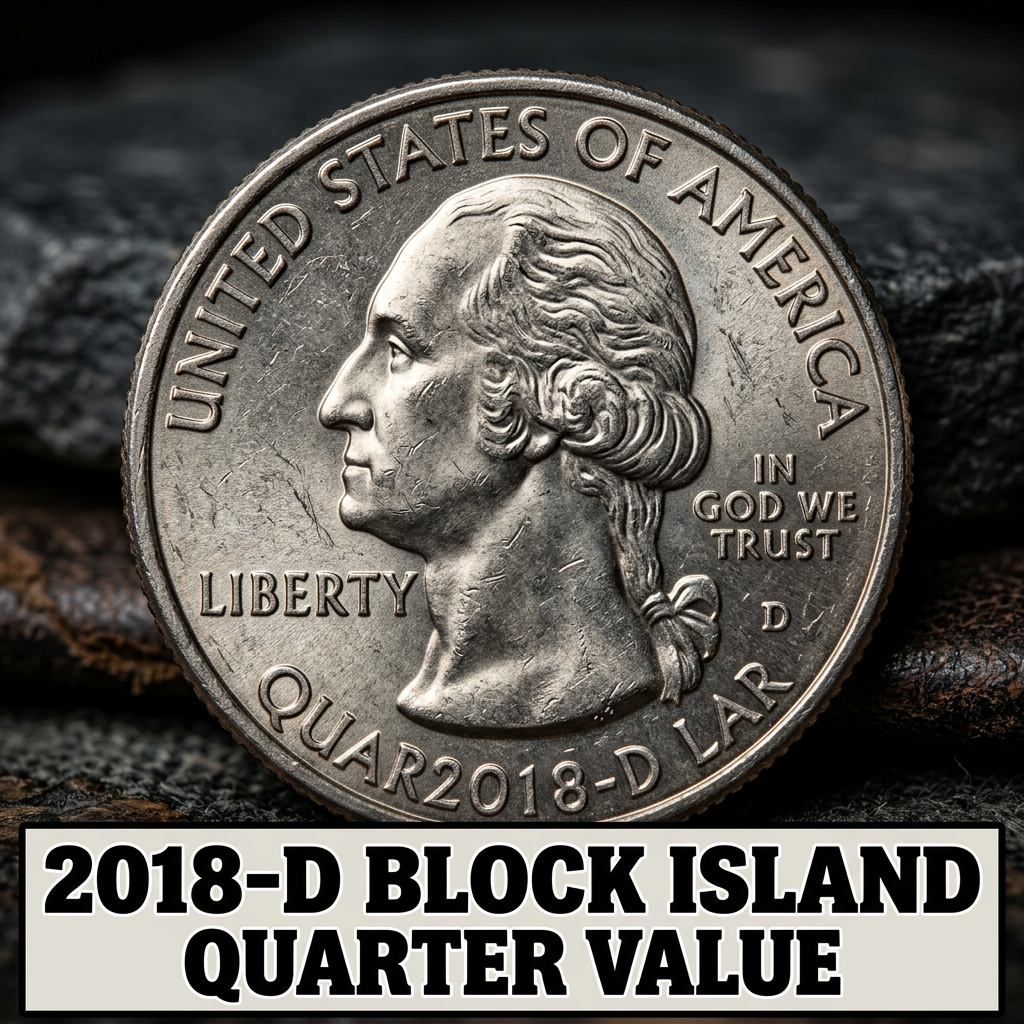 2018 D Block Island Quarter Value and Rarity Guide for Collectors