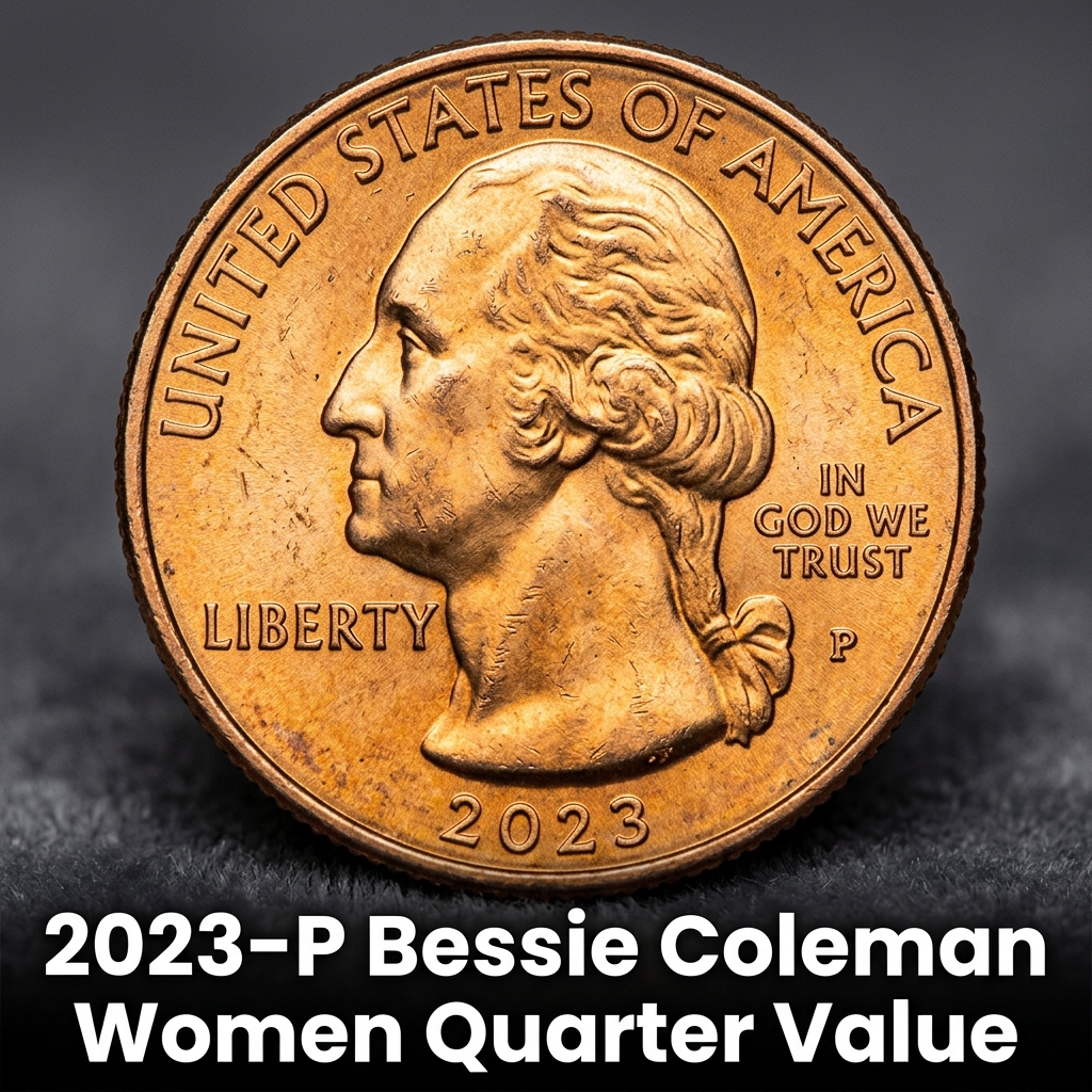 2023 P Bessie Coleman Women Quarter Value and Rarity Guide